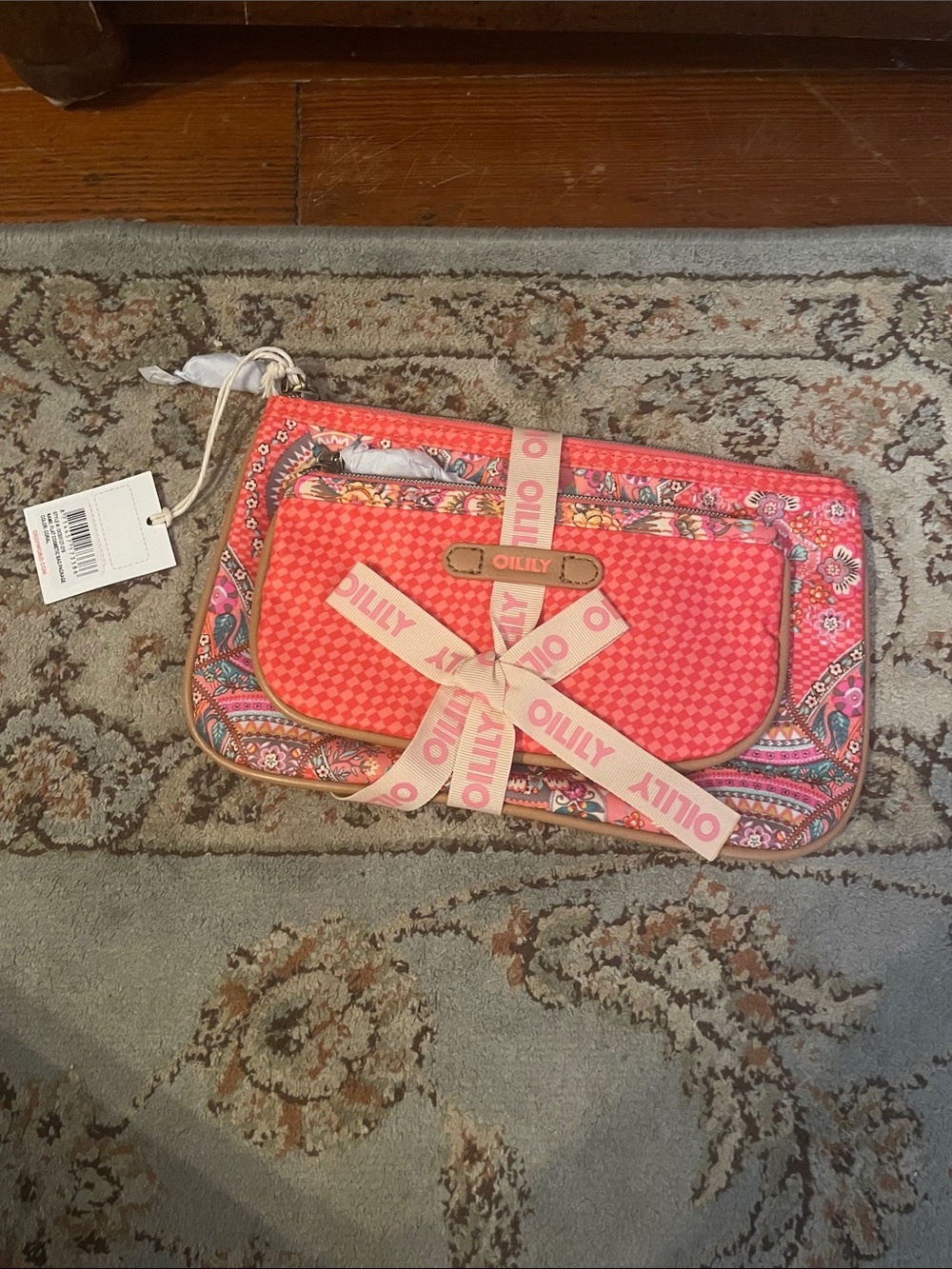 NWT Oilily zipper pouch duo